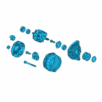 OEM 2017 Honda Civic Air Conditioner Generator Assembly Diagram - 31100-59B-003