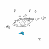 OEM Toyota Avalon Lower Beam Bulb Diagram - 90981-AD008