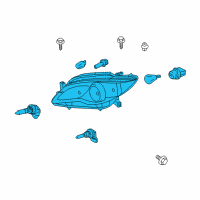OEM 2011 Toyota Avalon Composite Headlamp Diagram - 81150-07110
