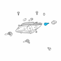 OEM 2011 Toyota Avalon Signal Lamp Bulb Diagram - 90981-AF005