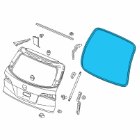 OEM 2018 Honda Pilot Weatherstrip, Tailgate Diagram - 74440-TG7-A01