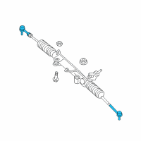 OEM 2012 Jeep Grand Cherokee Tie Rod-Outer End Diagram - 68069647AB