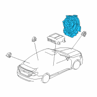 OEM 2018 Honda Accord Reel Assembly, Cable Diagram - 77900-TVA-A11