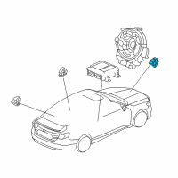 OEM 2019 Honda Accord Sensor Assy., FR. Crash Diagram - 77930-TVA-A01