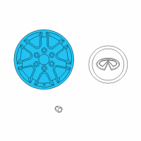 OEM 2010 Infiniti QX56 Aluminum Wheel Diagram - 40300-ZQ10A