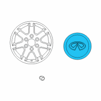 OEM 2005 Infiniti QX56 Cap Road Wheel Diagram - 40315-ZC51A