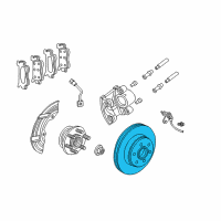 OEM 2003 Dodge Durango Brake Rotor Diagram - 52010418AA