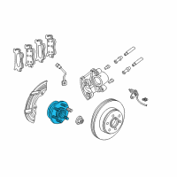 OEM 2002 Dodge Durango Hub Assembly Replaces Diagram - 52009406AE