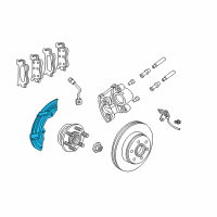 OEM 2000 Dodge Dakota Shield-Splash Diagram - 52008456AB