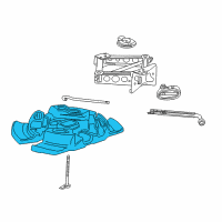 OEM 2012 Cadillac SRX Spare Carrier Diagram - 20921172