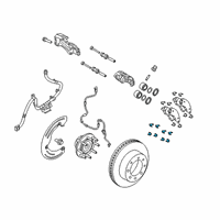 OEM 2022 Ram 3500 Spring-Disc Brake Pad Diagram - 68461586AB