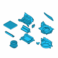 OEM Kia Soul Blower Unit Diagram - 97100K0010