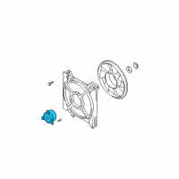 OEM 2002 Hyundai Elantra Motor-Radiator Cooling Fan Diagram - 25386-2D500