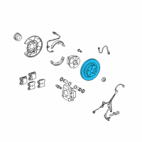 OEM Lexus LS460 Disc, Brake, Rear RH Diagram - 42431-50100