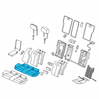 OEM 2018 BMW 330i xDrive Foam Section, Seat Diagram - 52-20-7-387-640