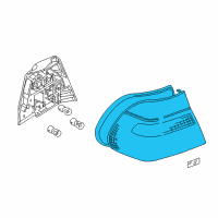 OEM BMW 325i Rear Light In The Side Panel, White Left Diagram - 63-21-6-900-473