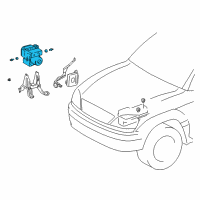 OEM 2001 Lexus RX300 Actuator Assy, Abs & Traction Diagram - 44050-48020