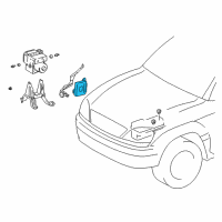 OEM 2000 Lexus RX300 Computer Assy, Skid Control Diagram - 89540-48020