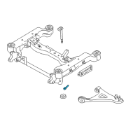 OEM 2004 Infiniti M45 Bolt-Tension Rod Diagram - 54475-AR00A