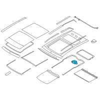 OEM 2017 Lincoln MKT Window Shade Motor Diagram - AT4Z-15790-K