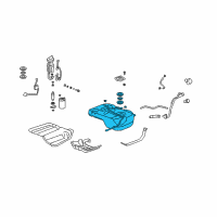 OEM Acura Tank Set, Fuel Diagram - 17044-SZN-A01