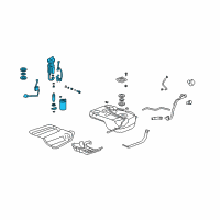 OEM 2012 Acura ZDX Module Set, Fuel Pump Diagram - 17045-SZN-A00