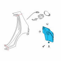 OEM 2014 Chevrolet Spark Wheelhouse Liner Diagram - 95237813