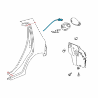 OEM 2013 Chevrolet Spark Release Cable Diagram - 95094336