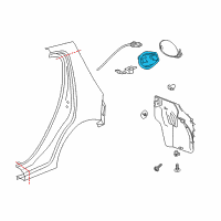 OEM 2014 Chevrolet Spark Fuel Pocket Diagram - 95248413