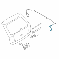 OEM 2013 Ford Edge Washer Hose Diagram - 7T4Z-17408-C