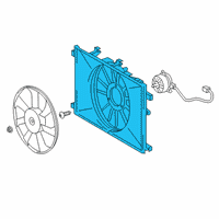 OEM Toyota Corolla Fan Shroud Diagram - 16711-0T200