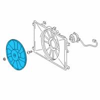 OEM 2021 Toyota Corolla Fan Blade Diagram - 16361-0T230