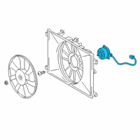 OEM 2021 Toyota Corolla Fan Motor Diagram - 16363-37130