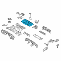 OEM 2014 Infiniti QX50 Floor-Rear, Rear Diagram - 74514-CD032