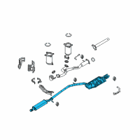 OEM Ford Flex Muffler & Pipe Diagram - AA8Z-5230-D