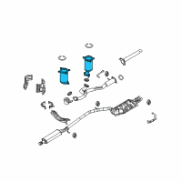 OEM 2010 Lincoln MKT Catalytic Converter Diagram - BG1Z-5E212-B