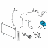 OEM 2018 Honda CR-V Compressor Diagram - 38810-5PH-A01