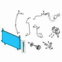 OEM 2018 Honda CR-V Condenser Assy. Diagram - 80100-TLA-A11