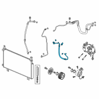 OEM Honda CR-V Hose, Discharge Diagram - 80315-TLC-A01