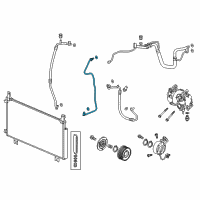 OEM Honda CR-V Pipe, Receiver Diagram - 80341-TLC-A01