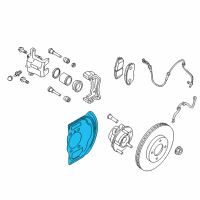 OEM 2017 Nissan Rogue Sport Baffle Plate Diagram - 41151-4BT0A