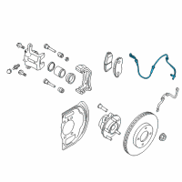 OEM Nissan Rogue Sport Sensor Assembly-Anti SKID, Front Diagram - 47910-4CB0B