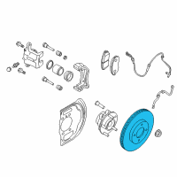 OEM 2020 Nissan Rogue Sport Rotor Disc Brake Front Diagram - 40206-4BA0A