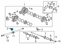 OEM 2022 Acura TLX Rubber, Right Rear Diagram - 50710-TGY-A01