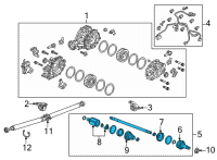 OEM 2019 Acura RDX Shaft Assembly, R Drive Diagram - 42310-TJB-A02