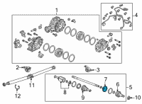 OEM 2020 Acura RDX BOOT SET, OUTBOARD Diagram - 42018-TJB-A00