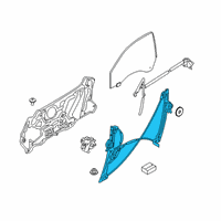 OEM BMW M8 WINDOW LIFTER WITHOUT MOTOR Diagram - 51-33-8-497-027