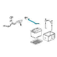 OEM Honda Accord Cable Assembly, Battery Ground Diagram - 32600-TVA-A00