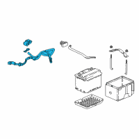 OEM 2018 Honda Accord Cable Assy., Starter Diagram - 32410-TVA-A00