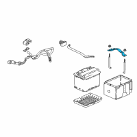 OEM 2019 Honda Accord Plate, Battery Setting Diagram - 31512-TVA-A10